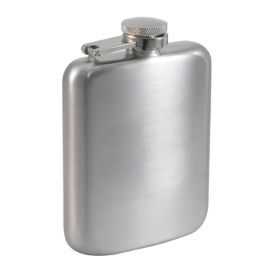 Visol Podova Satin Stainless Steel Liquor Flask - 6 ounces