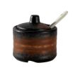 Japanese Style Ceramics Spice Jar Salt Seasoning Jar Home Resturant Jar A07