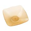 Square Creative Transparent Dessert Plate Fruit Container -Yellow