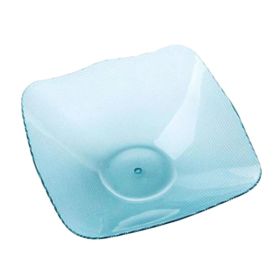 Square Creative Transparent Dessert Plate Fruit Container -Blue