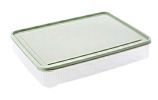 Set of 2 Egg Tray Egg Holder Egg Container 24 Grid Each Eggs Box Plastic,C