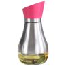 Stainless Steel Household Glass Oil Jar Oil & Vinegar Bottle Cruet, Rose Red