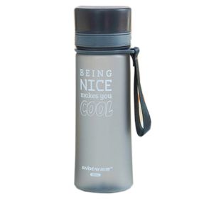 Water Bottle Sport  Twisting Lid Bottle Gray(20.2*6.4cm)