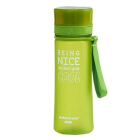 Water Bottle Sport Twisting Lid Bottle Green (20.2*6.4cm)