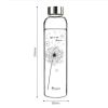 550 ML High-quality Glass Water Bottle Water Container,Colorful Bubbles