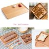 Wooden Rectangle Trays Dessert Plate Dried Fruit Trays, 13x18.5cm/5.1x7.2inch