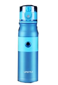 Plastic Outdoor Sport Lovers High Capacity Tea Water Space Cup Bottle,blue