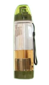 Green Filter Sport Water Bottle Narrow Mouth Water Jug, 21-Ounce