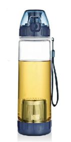 Blue Filter Sport Water Bottle Narrow Mouth Water Jug, 21-Ounce