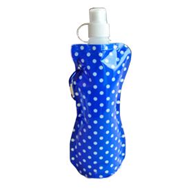 [Set of 2]Creative BLUE DOTTY Anti-Bottle Hiking/Camping/Sport Water Bag, 500ml