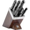 Zwilling Gourmet Self Sharpening Knife Set of 7 Pcs  Ash Wood Block  36133-000-0